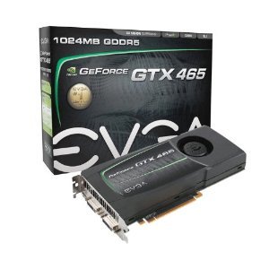 EVGA nVidia GeForce GTX465 1 GB DDR5 2DVI/Mini HDMI PCI-Express Video Card 01G-P3-1465-TR