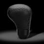 Momo Anatomic Short Black Leather Gear Shifter Shift Knob