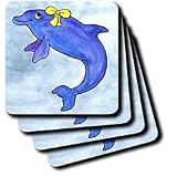 Whale Tail Gang - Daisy Bottlenosed Dolphin - Coasters