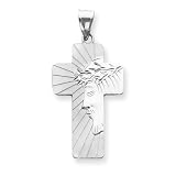 14k Two-tone Puffed Boy with Hat on Left Engraveable Pendant