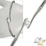Platinum Silver Round CZ Simulated Diamond Bracelet 8