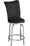 Bella Swivel Counter Stool Counter Chrome/black