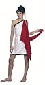 Ladies Fancy Dress Toga Costume