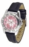 Marquette Golden Eagles Ladies Sport Watch with Leather Band and Mother of Pearl Dial