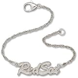 7in Boston Red Sox Script Bracelet/Sterling Silver