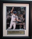 Signed Kirk Gibson and Framed 8x10 Photo "1988 World Series" Autographed and framed 8x10 photo of Kirk Gibson's famous 1988 World Series home run vs. the Oakland Athletics. Plaque reads: KIRK GIBSONHits one of the Most Dramatic Home Runs in World Series History, Game 1, 1988. Photo