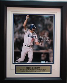 Signed Kirk Gibson and Framed 8x10 Photo 