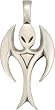 BICO AUSTRALIA JEWELRY (E36) ALIEN ANGEL - INTELLIGENCE DIVINE PROTECTION - Comes with a Generic 18 inch (to 20in) Adjustable 4mm Black Rubber Necklace.
