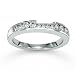 14k White Gold Channel 1/2 Carat Diamond Wedding Ring
