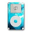 Blue Quantum Waves Design iPod 4G Protective Decal Skin Sticker