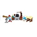 The Smurfs 2011 Playset with Figure Case: SmurfVillage