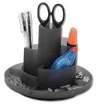 Alba drehbarer Schreibtisch Organizer (2 große und 7 kleine Fächer) grau