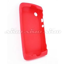 Sharp Sidekick 2008 (T-Mobile) Silicone Protector Soft Rubber Skin Case Red