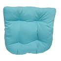 Wicker Patio Furniture Chair Cushion - Waverly Solid Cancun Blue