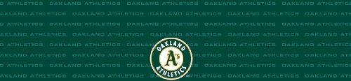 Oakland Athletics Team Auto Visor Decal