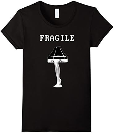 Women's Christmas Story Leg Lamp Tshirt Medium Black