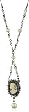 1928 Jewelry Kimberly's Cameos Vintage-Inspired Simulated Faux Pearl Necklace