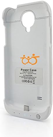 New 3000mAh External Battery Backup Charger Case Pack Power Bank with Pop-Out Kickstand for Samsung Galaxy S4 mini( white)