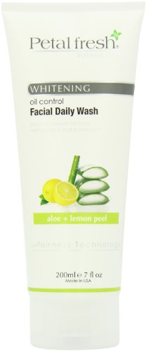 Bio Creative Lab Petal Fresh Botanicals Whitening and Peel Facial Daily Wash Oil Control, Aloe and Lemon, 7 Fluid Ounce