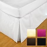 Double Luxurious Easy Iron Blended Cotton Percale Base Valance in Black