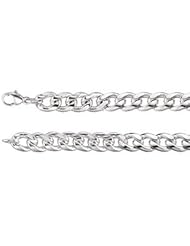 9.3 mm Curb Chain Sterling Silver 09.00 Inches Ch980