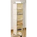Designer Habitat - Beigefarbener Kleidungsordner zum Aufh�ngen W�schesortierer- 6 Taschen Regal / Stangenb�gel