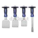 Westward 2AJK7 Handguarded Chisel Set, 4 Pc