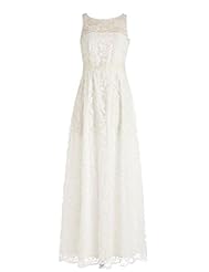 A-line Scoop Neck Lace Evening Dress/Prom Dress 