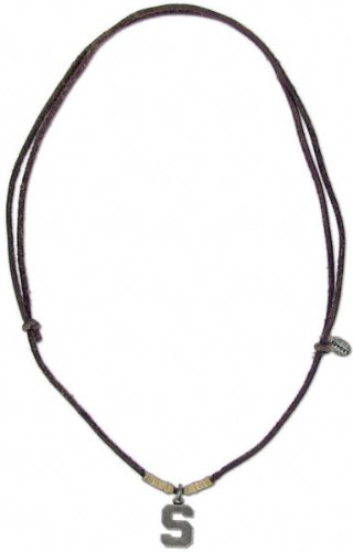 Michigan State Spartans Men's Leather Cord Necklace