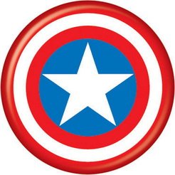  Marvel Comics Captain America Shield Button 81748