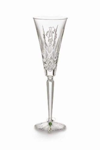 Waterford Crystal 12th Edition 12 Days of Christmas Champagne Flute, Twelve Drummers Drumming