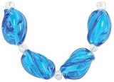31MnyOuiE%2BL. SL160  Art Glass Beads   Coil 4PK/Blue