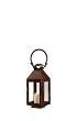 Tobacco Brown Carriage House Metal Lantern Terrarium