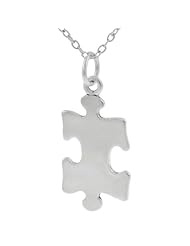 Sterling Silver Puzzle Piece Necklace