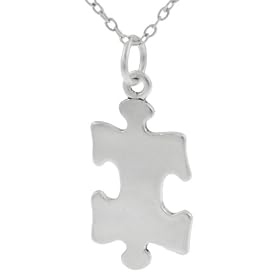 Sterling Silver Puzzle Piece Necklace