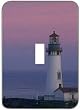 Light Switchplate Cover - Single Toggle - Metal-Designer Switch Plate: Lighthouse - (SCSLH-010)