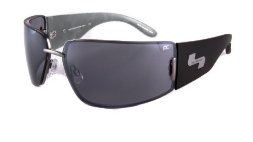 Sundog Sunglass Paula Creamer 47050 Kharisma Black Front / White Back / Gradient Smoke Flash