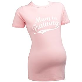 Mum In Training SHORT SLEEVE Slogan Maternity Babby Pink T-shirt