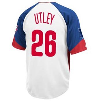 Chase Utley Philadelphia Phillies Majestic Wheelhouse Jersey - XXL