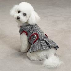 Childrens Toyshop  Pet Supplies : Medium Classic Glen Plaid Dog Dress