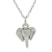 Sterling Silver Childrens Elephant Head Necklace