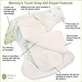 12 One-Size Baby Cloth Diaper Value Package - Mommy's Touch Snap All-in-one