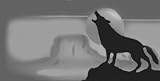 AIRBRUSHED LICENSE PLATES - WOLF LICENSE PLATE - #916