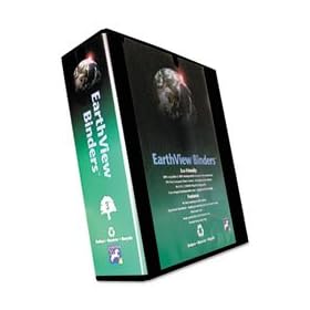 Aurora Products 20389 - Earthview Round Ring Presentation Binder, 3 Capacity, Black by Aurora