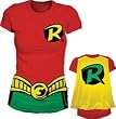 Juniors DC Comics Robin Costume and Cape T-shirt