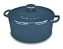 Cuisinart CI650-25BG Chef's Classic Enameled Cast Iron 5-Quart Round Covered Casserole, Provencal Blue