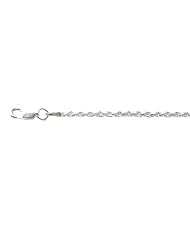 Sterling silver diamond cut rope necklace 2mm, 18 inch
