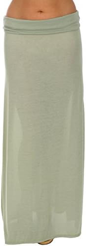 Women's Semi-Sheer Maxi Skirt (Large, Sand)