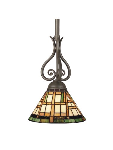 Click To Dale Tiffany TH101350 Cresmer Pendant Light, Burnish Gold and Art Glass Shade Details... Dale Tiffany TH101350 Cresmer Pendant Light, Burnish Gold and Art Glass Shade