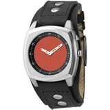 Image of Fossil BG2148 Men's Digital Red/Black Combination Dial Black Leather Cuff Watch